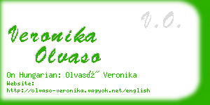 veronika olvaso business card